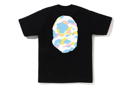 BAPE NEW MULTI CAMO BIG APE HEAD TEE M BLACK