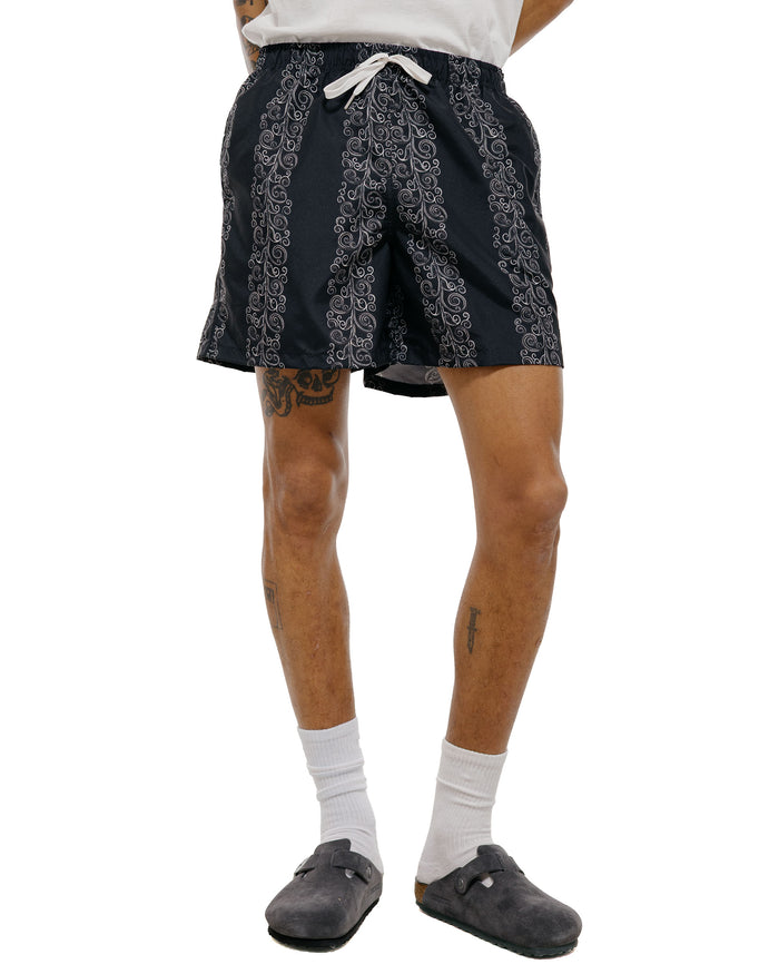 Bather Black Fiesta Swim Trunk