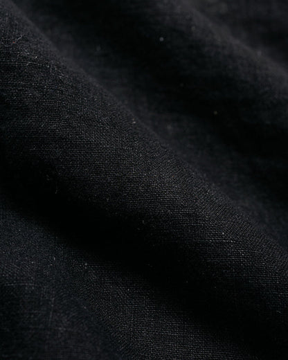 Bather Black Linen Leisure Short