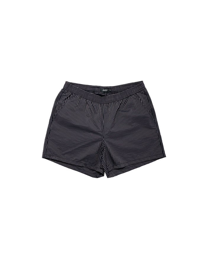 Bather Black Seersucker Modern Trunk