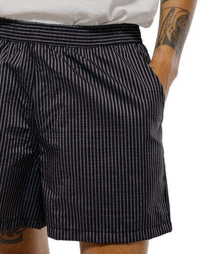 Bather Black Seersucker Modern Trunk