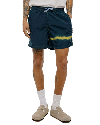 Bather Caeterpillar Over Dyed Indigo Kiwi Swim Trunk
