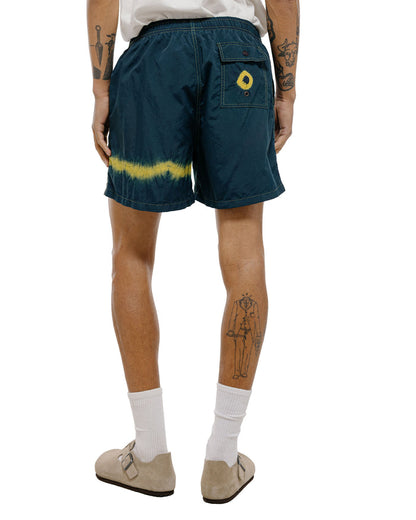 Bather Caeterpillar Over Dyed Indigo Kiwi Swim Trunk