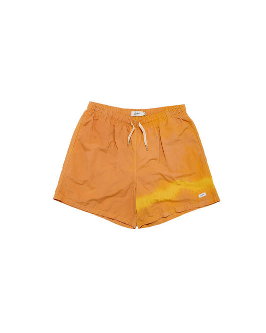 Bather Caeterpillar Over Dyed Madder Tangerine Swim Trunk