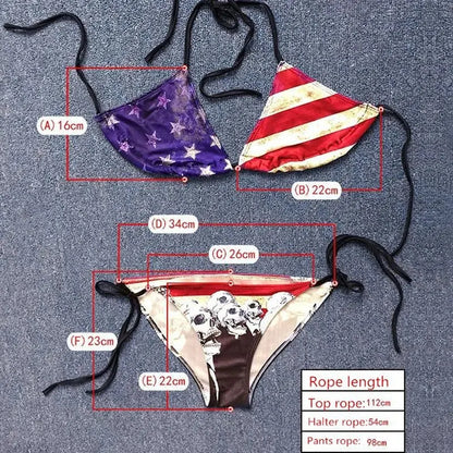 Bikinis 2021 Mujer Swimwear  Plavky Beach Wear Skull Hand Printed Bikini Maillot De Bain Femme Biquini Swimsuit Y03028