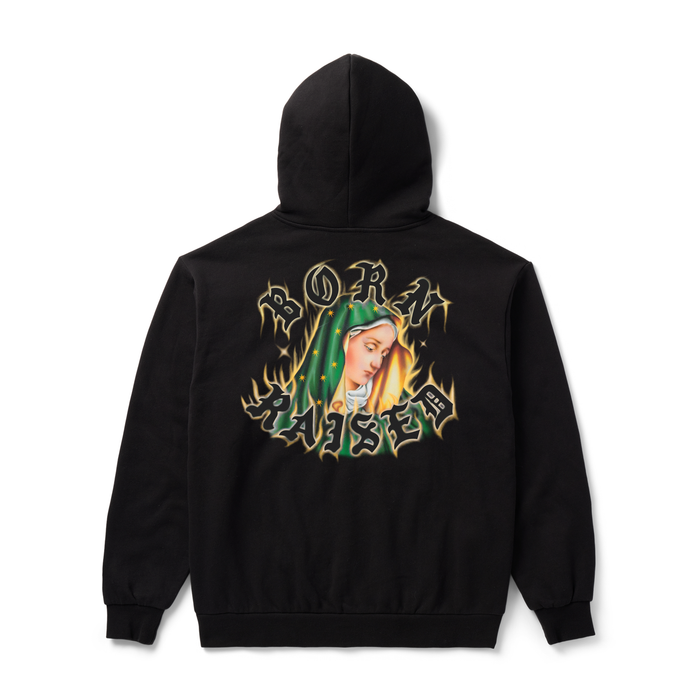 Born X Raised Guadalupe Zip-Up Hoodie - Black