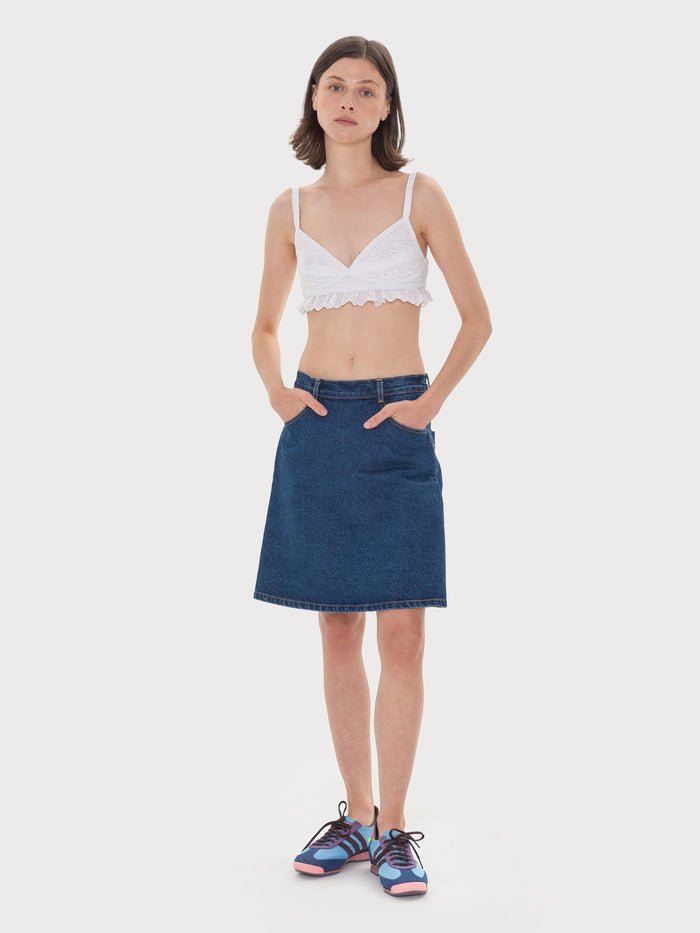 Buy Broderie Anglaise Bra Top – Tops by Ksenia Schnaider | Ethical & Sustainable Fashion