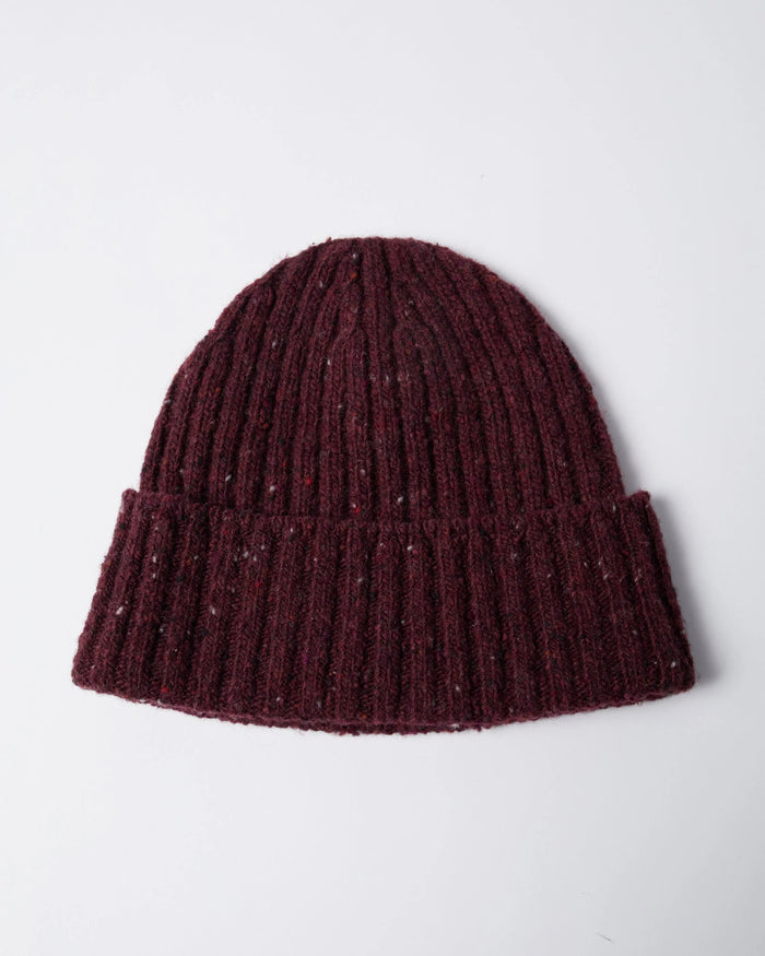 By Parra Reversed Flag Beanie - Dark Burgundy