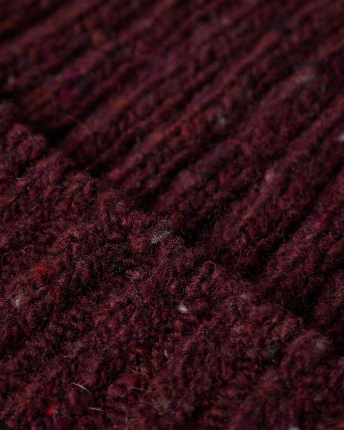 By Parra Reversed Flag Beanie - Dark Burgundy