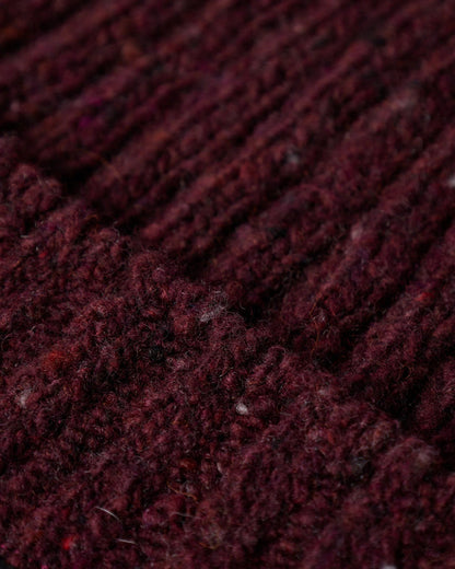 By Parra Reversed Flag Beanie - Dark Burgundy