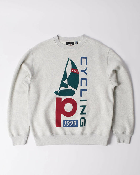By Parra Sail Bike Crew Neck Sweatshirt - Heather grey