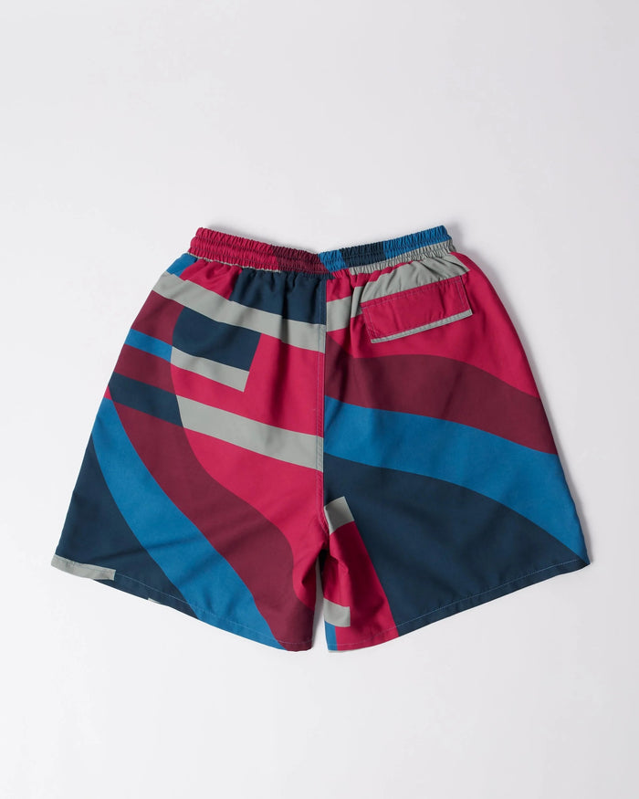 By Parra Vertical Forest Swim Shorts ­- Blue