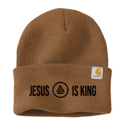 Carhartt Jesus Is King Beanie - Carhartt Brown