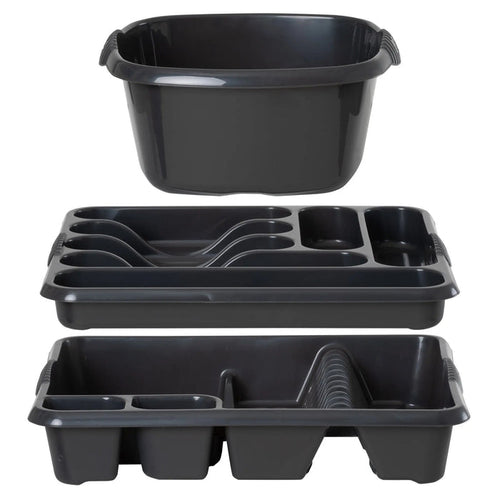 Casa Plastic 3 Piece Kitchen Set Wham Storage