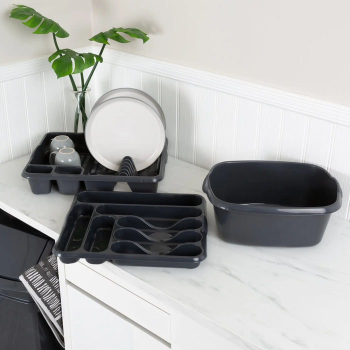 Casa Plastic 3 Piece Kitchen Set Wham Storage