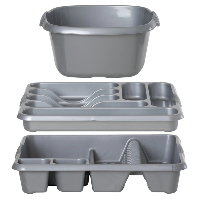 Casa Plastic 3 Piece Kitchen Set Wham Storage