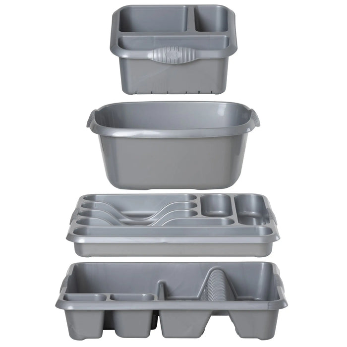 Casa Plastic 4 Piece Kitchen Set Wham Storage