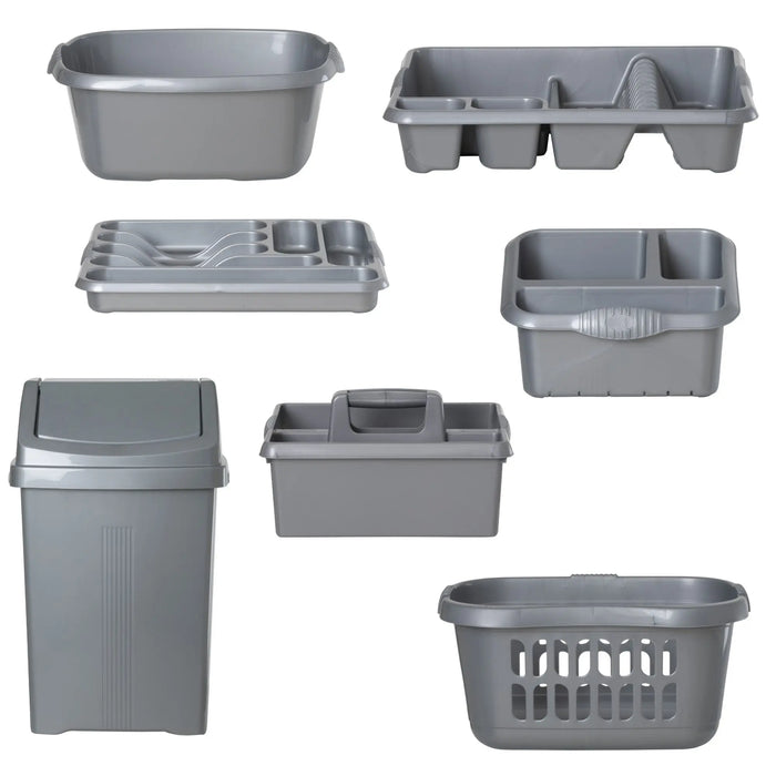 Casa Plastic 7 Piece Kitchen Set Wham Storage