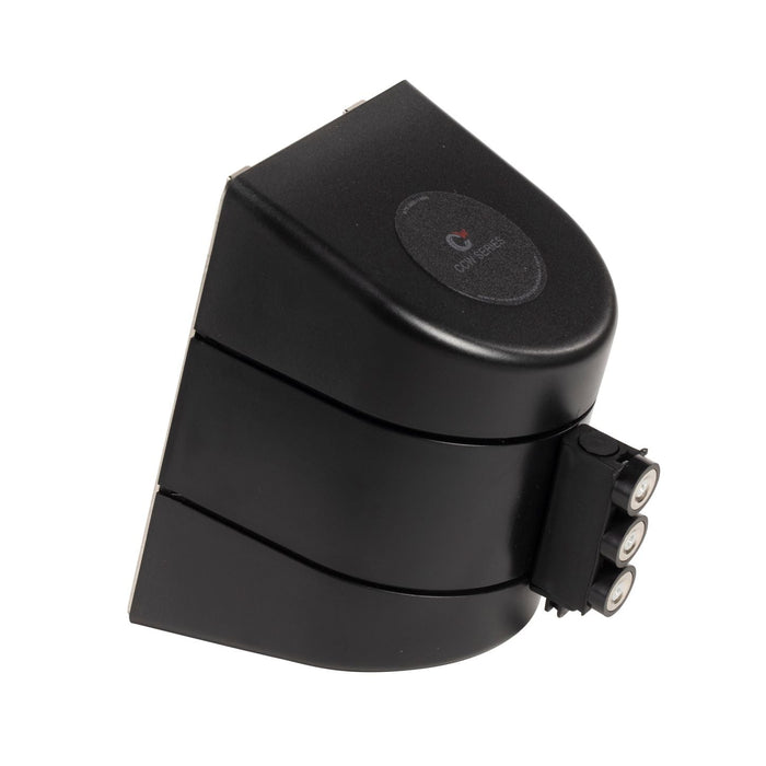 CCW Series WMB - 220 - Wall Mounted Retractable Belt Barrier With Black Magnetic ABS Case - 7.5, 10, 13, & 15 Ft. Belts - Crowd Control Warehouse