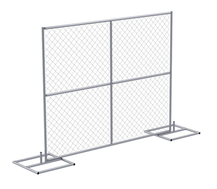 Chain Link Fence Starter Kit - 7.5 Ft. x 6 Ft. Panel - Crowd Control Warehouse