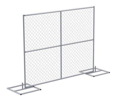 Chain Link Fence Starter Kit - 7.5 Ft. x 6 Ft. Panel - Crowd Control Warehouse