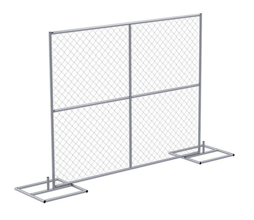 Chain Link Fence Starter Kit - 7.5 Ft. x 6 Ft. Panel - Crowd Control Warehouse