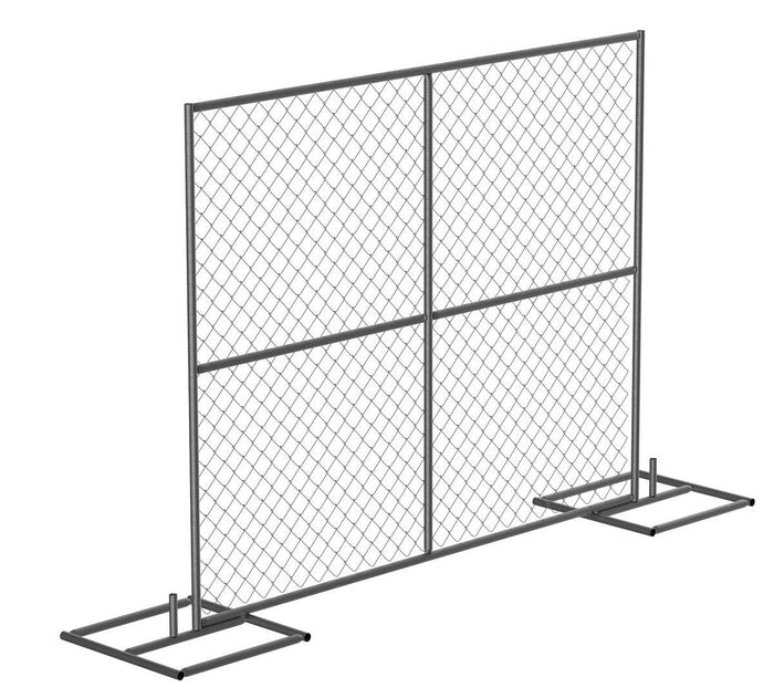 Chain Link Fence Starter Kit - 7.5 Ft. x 6 Ft. Panel - Crowd Control Warehouse