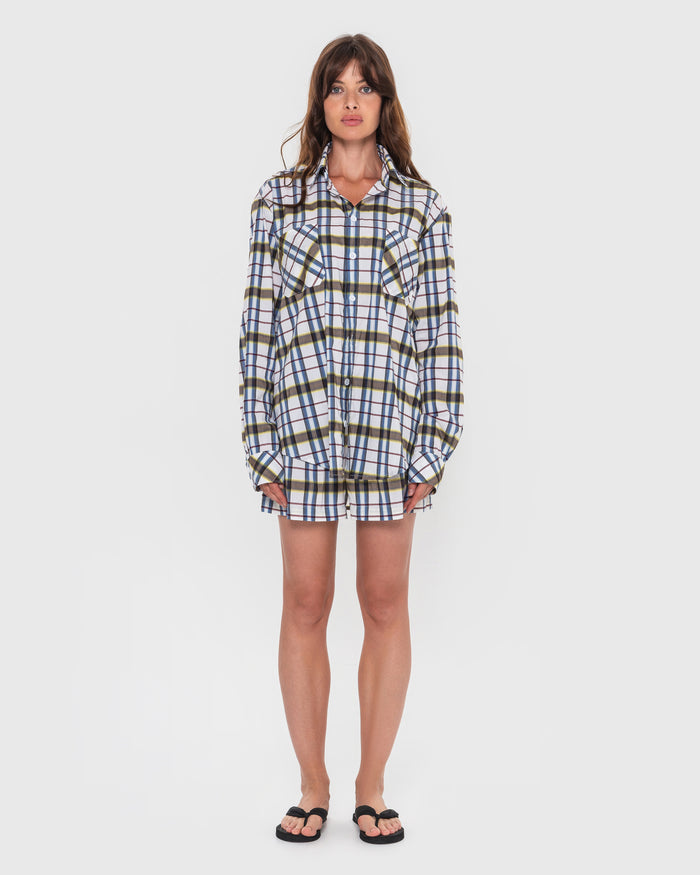 Buy Checkered Shorts – Bottoms by Ksenia Schnaider | Ethical & Sustainable Fashion