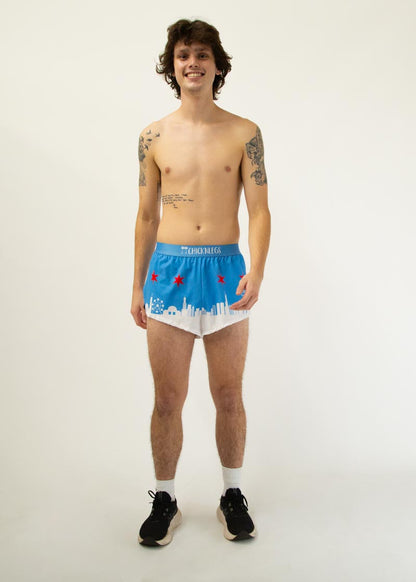 Men's Chicago Skyline 2" Split Shorts
