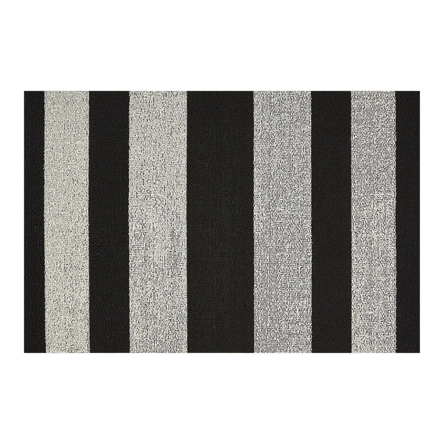 chilewich | large doormat 61x91cm (24x36") | bold stripe black + white - DC