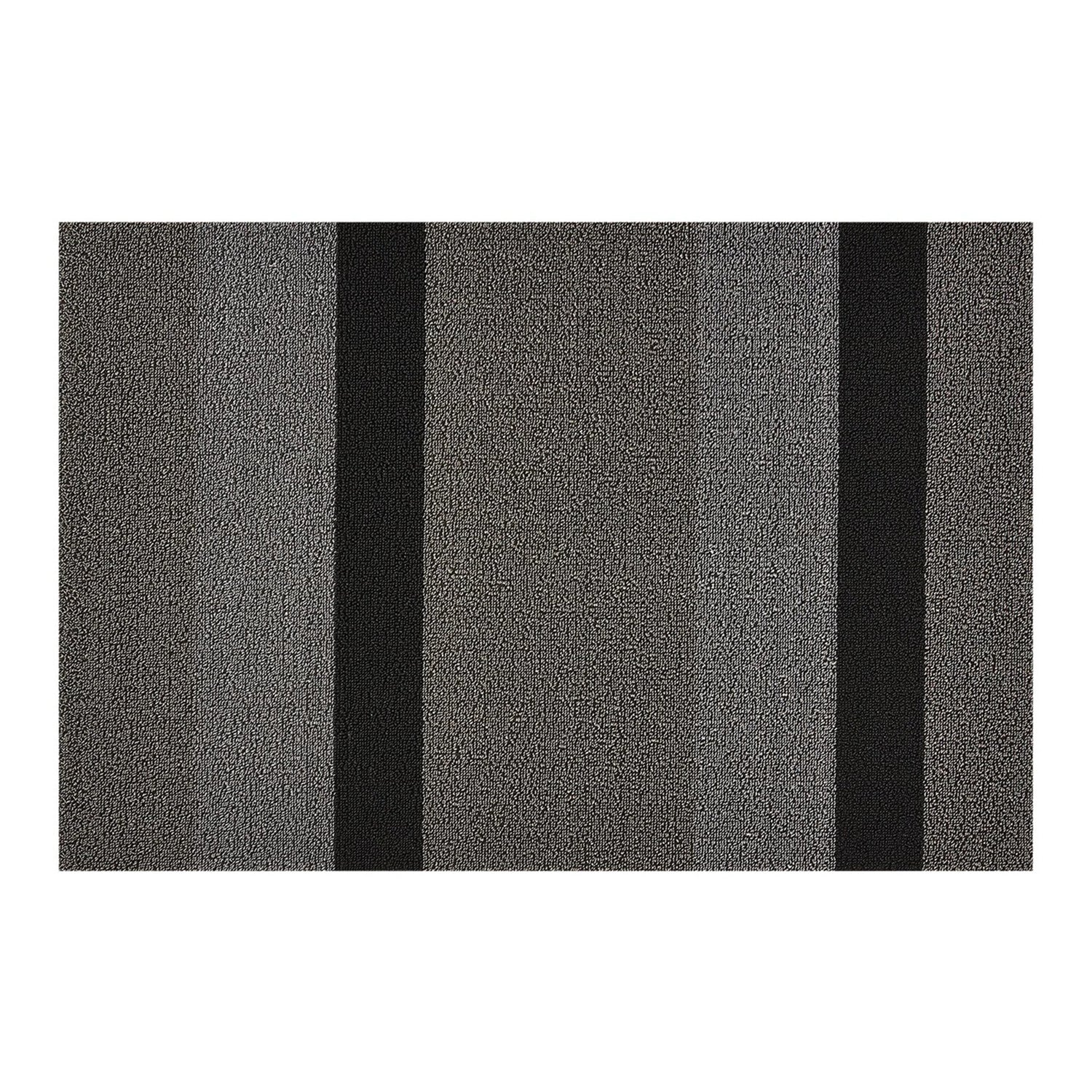 chilewich | large doormat 61x91cm (24x36") | bold stripe silver + black