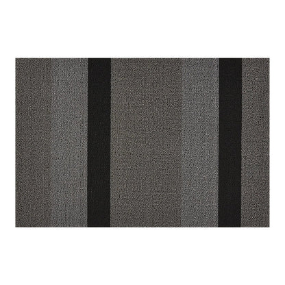chilewich | large doormat 61x91cm (24x36") | bold stripe silver + black