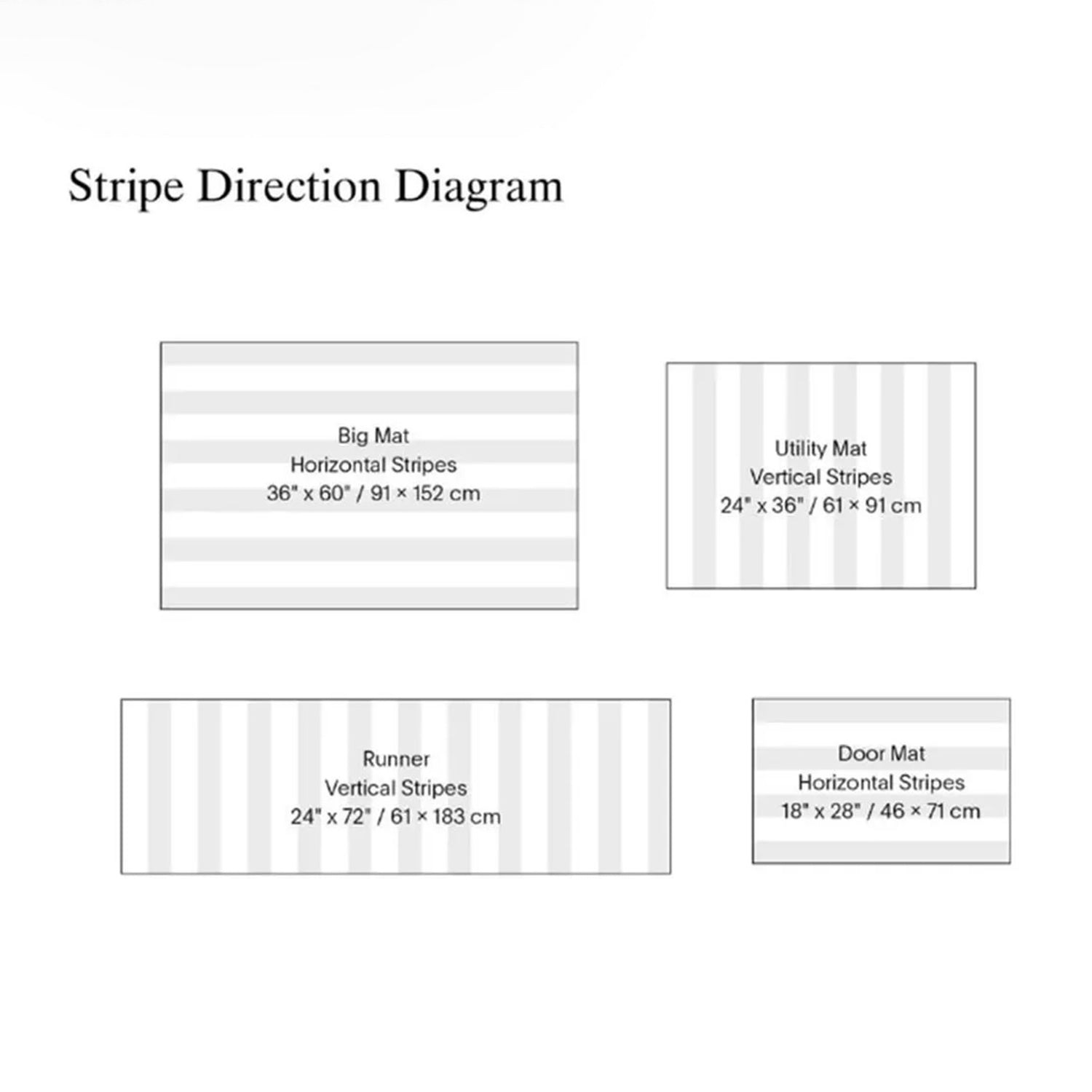 chilewich | shag doormat 46x71cm (18x28") | bold stripe multi