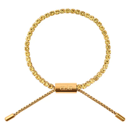 CLÀT Canary Tennis Bracelet - Gold