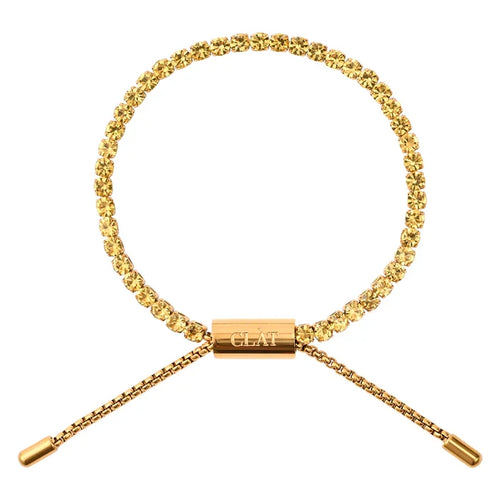 CLÀT Canary Tennis Bracelet - Gold