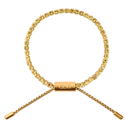 CLÀT Canary Tennis Bracelet - Gold