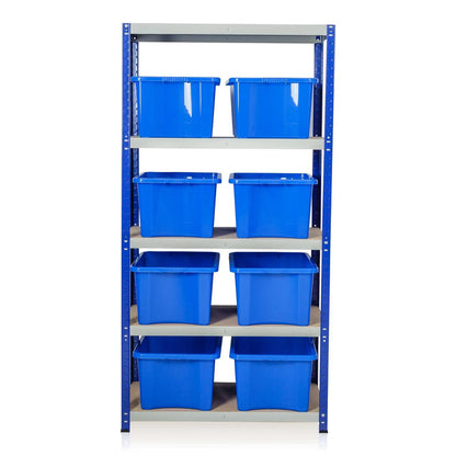 Clicka 175 Shelving with 35L Stack and Store Boxes Combo Racking