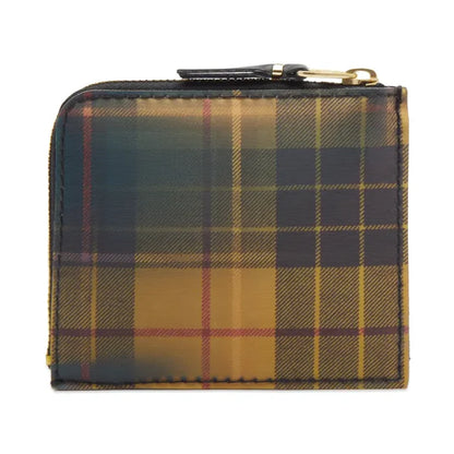 Comme Des Garcons Wallet Lenticular Tartan Micro Wallet - Red/Yellow