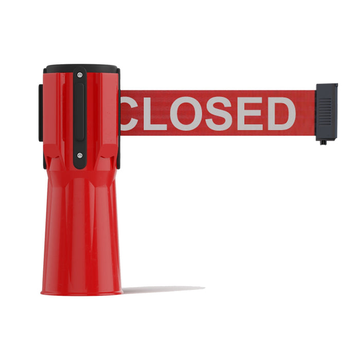 RED / RED WITH "THIS LINE IS CLOSED" WHITE LETTERS