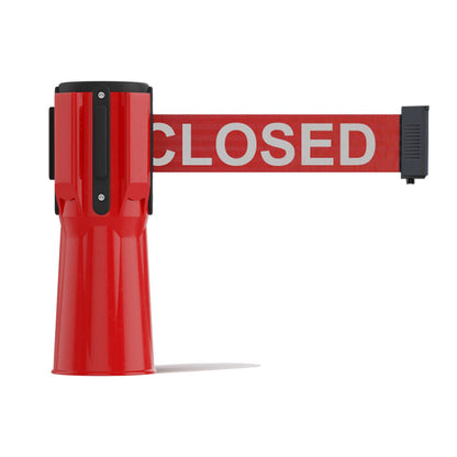 RED / RED WITH "THIS LINE IS CLOSED" WHITE LETTERS