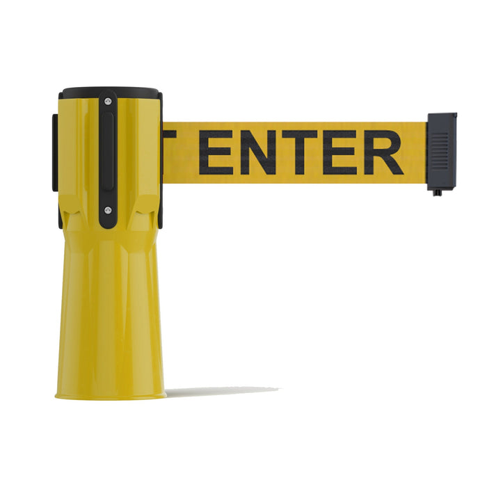 YELLOW / YELLOW WITH "CAUTION - DO NOT ENTER" BLACK LETTERS