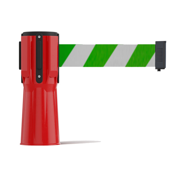 RED / GREEN AND WHITE DIAGONAL