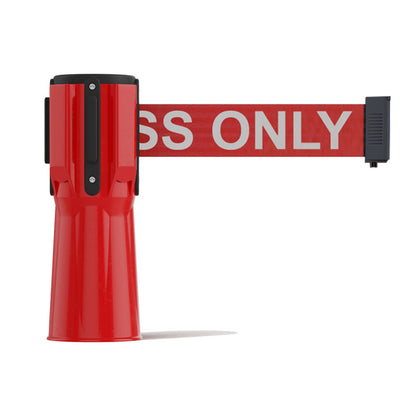 RED / RED WITH "AUTHORIZED ACCESS ONLY" WHITE LETTERS