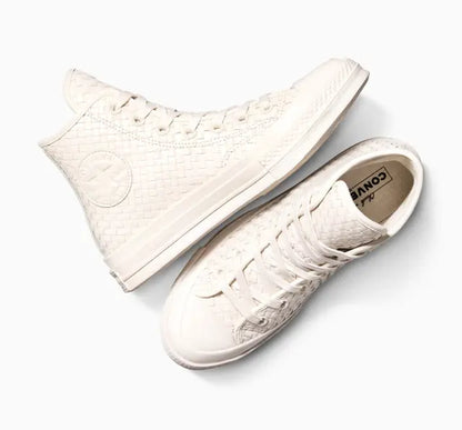 Converse Chuck 70 Woven Leather High Sneakers - Beige - A16402c
