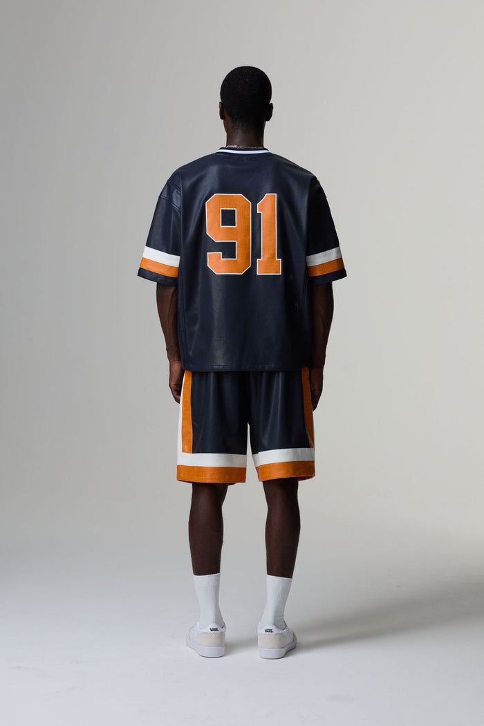Criminal Damage Stadium Leather Shorts