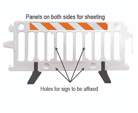 CrowdCade Plastic Pedestrian Barricade - Crowd Control Warehouse
