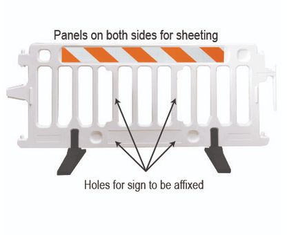 CrowdCade Plastic Pedestrian Barricade - Crowd Control Warehouse
