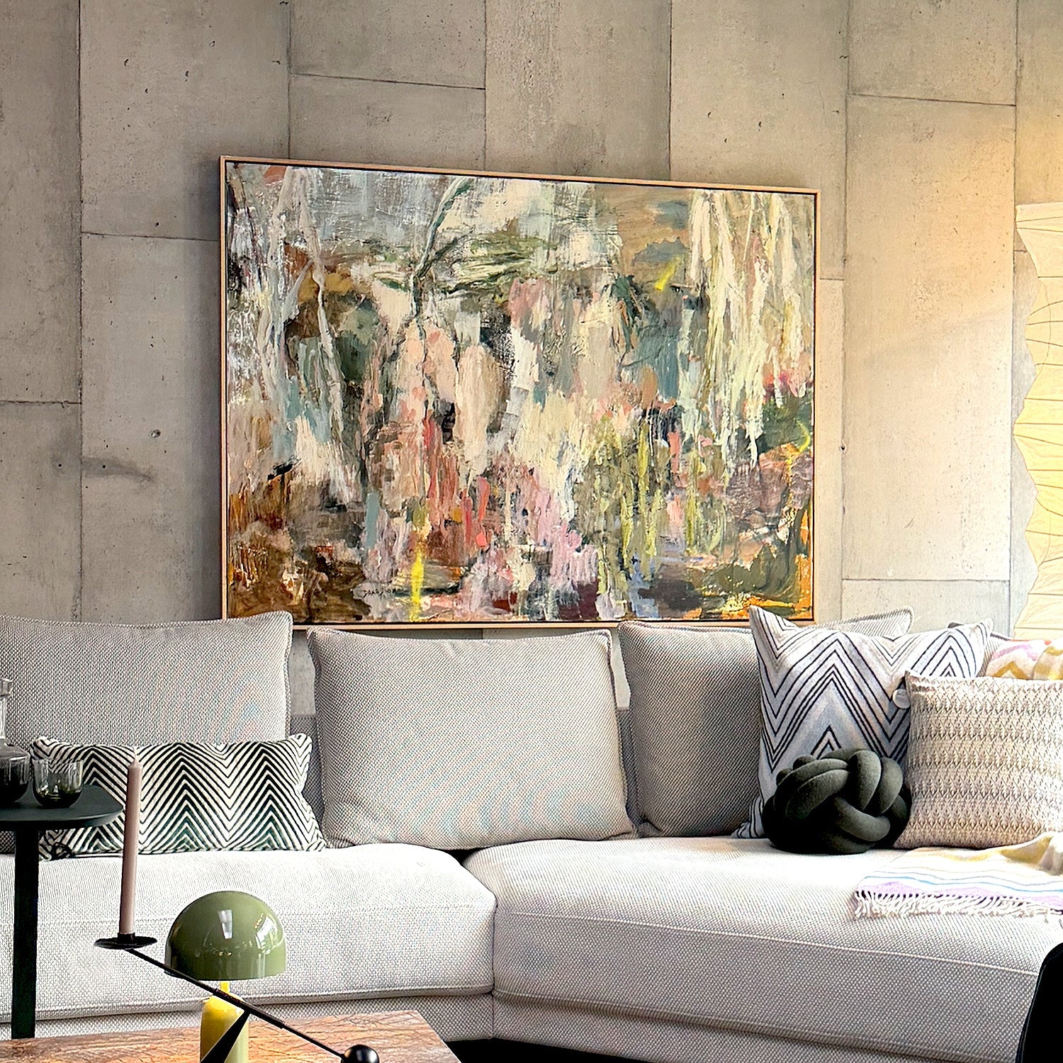 dana dion | original artwork | where silence gathered (110x150cm)