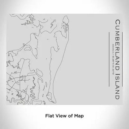 Cumberland Island - Georgia Engraved Map Bottle with Bamboo Top