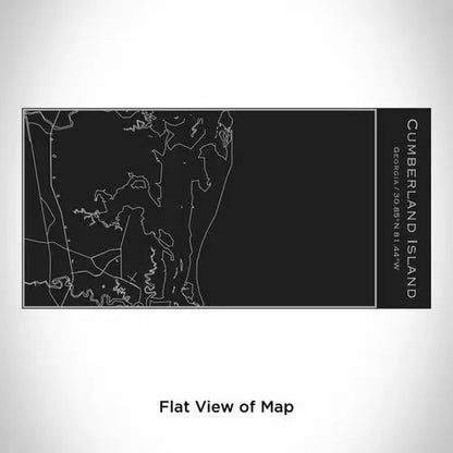 Cumberland Island - Georgia Engraved Map Insulated Bottle in Matte